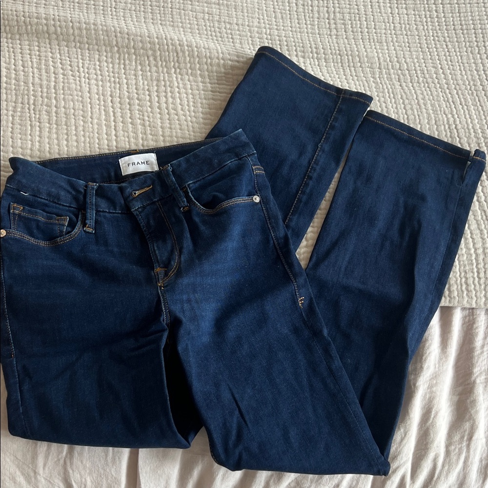 Frame Denim Women's Dark Blue Flare Jeans